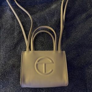 Telfar Cream Small Shopping Bag